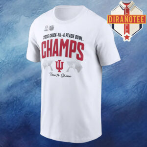 Indiana Hoosiers 2026 Peach Bowl Game Champions Unisex T-Shirt