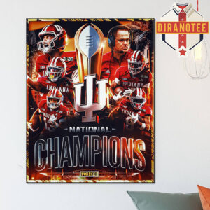 Indiana Hoosiers Are 2026 CFP National Champions Home Decor Poster Canvas