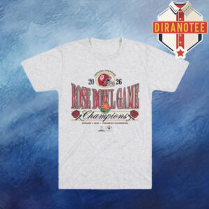 Indiana Hoosiers Natural Homefield 2026 Rose Bowl Champions Unisex T-Shirt