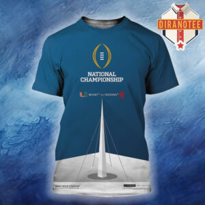 Indiana Hoosiers Vs Miami Hurricanes College Football Playoff 2025 National Championship Matchup All Over Print Shirt