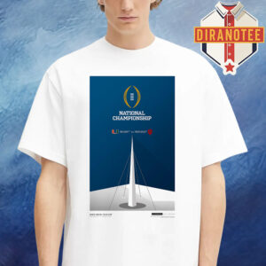 Indiana Hoosiers Vs Miami Hurricanes College Football Playoff 2025 National Championship Matchup Unisex T-Shirt