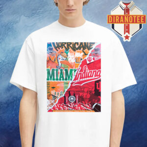 Indiana Hoosiers Vs Miami Hurricanes Matchup College Football Playoff National Championship On January 19 2026 In Miami FL NCAA Unisex T-Shirt