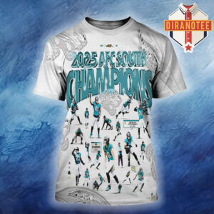 Jacksonville Jaguars Are 2025 AFC South Champions NFL 2026 All Over Print Shirt