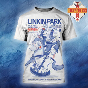 Linkin Park From Zero World Tour 2026 Poster In Bahrain At Sakhir Beyon Al Dana Amphitheatre On January 18 2026 All Over Print Shirt