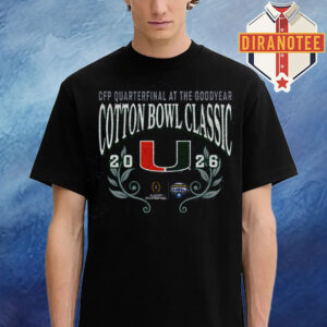 Miami Hurricanes Football Are 2026 Cotton Bowl Classic Unisex T-Shirt
