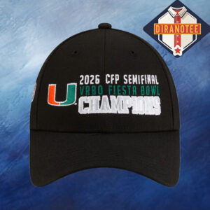 Miami Hurricanes Football Are 2026 Fiesta Bowl Champions Classic Cap Hat Snapback
