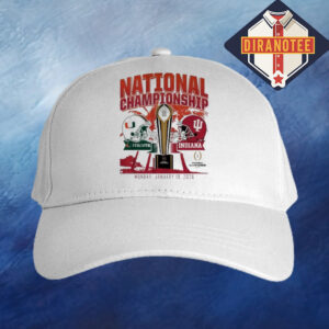 Miami Hurricanes Vs Indiana Hoosiers 2026 CFP National Champions Helmet Matchup Classic Cap Hat Snapback