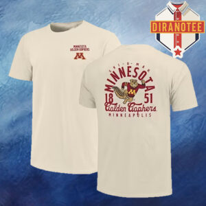 Minnesota Golden Gophers Mascot Overlay Two Sided Unisex T-Shirt