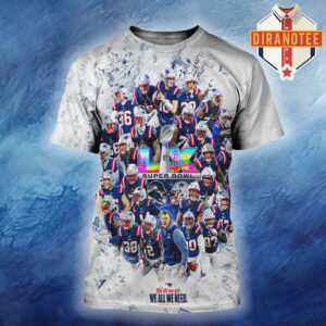 New England Patriots AFC Champions NFL Super Bowl LX 2026 We All We Got We All We Need All Over Print Shirt