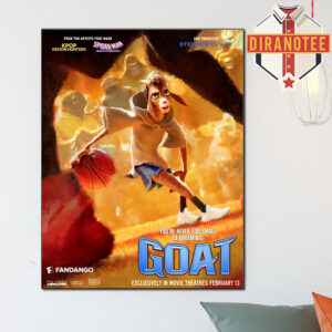 New Poster For Sony Pictures Animation’s GOAT Exclusively In Movie Theatres February 13 2026 Home Decor Poster Canvas
