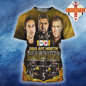 Pittsburgh Steelers Are 2025 AFC North Champions NFL All Over Print Shirt