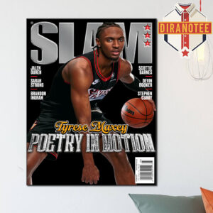 SLAM 260 Cover Poster Tyrese Maxey Poetry In Motion Magazine Home Decor Poster Canvas