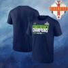 Seattle Seahawks Fanatics 2025 NFC Champions Right Side Draw Unisex T-Shirt
