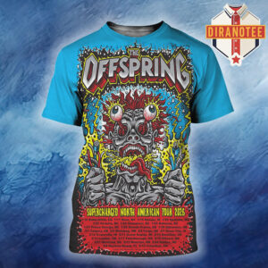The Offspring Superchanrged North American Tour 2026 Schedule All Over Print Shirt