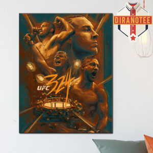 UFC 324 Justin Gaethje Vs Paddy Pimblett On January 24 2026 Art Series Home Decor Postes Canvas