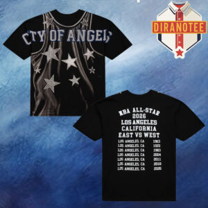 2026 NBA All-Star Game M&N X Aleali May Los Angeles California East Vs West All Over Print T-Shirt
