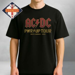 ACDC PWR UP Tour South America 2026-2028 Classic Logo Typography Design Show Music Unisex T-Shirt