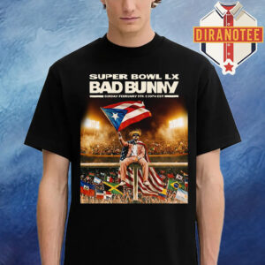 Bad Bunny Super Bowl LX At San Francisco Bay Area CA On February 8 2026 Unisex T-Shirt
