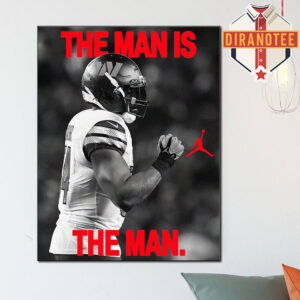Bobby Wagner Washington Commanders X Jordan The Man Is The Man Home Decor Poster Canvas