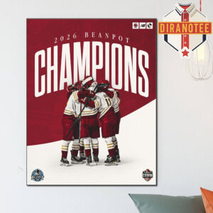 Boston College Eagles Men’s Ice Hockey Are 2026 Beanpot Champions Home Decor Poster Canvas
