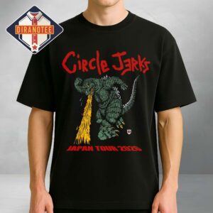 Circle Jerks Japan Tour 2026 Godzilla Graphic Tokyo Osaka Unisex T-Shirt