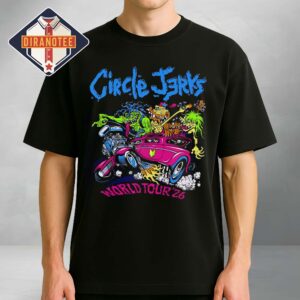 Circle Jerks World Tour 26 Japan 2026 Hot Rod Graphic Unisex T-Shirt
