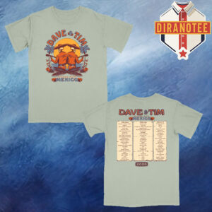 Dave Matthews And Tim Reynolds Riviera Maya Mexico Tour 2026 Setlist Merch Two Sided Unisex T-Shirt
