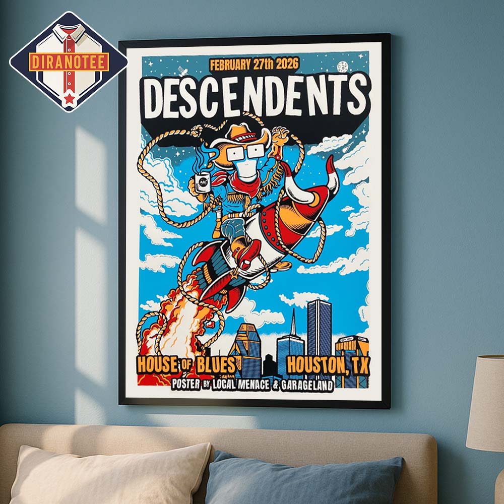 Descendents At House Of Blues In Houston Texas On February 27 2026 US Tour Home Decor Poster Canvas Descendents At House Of Blues In Houston Texas On February 27 2026 US Tour Home Decor Poster Canvas