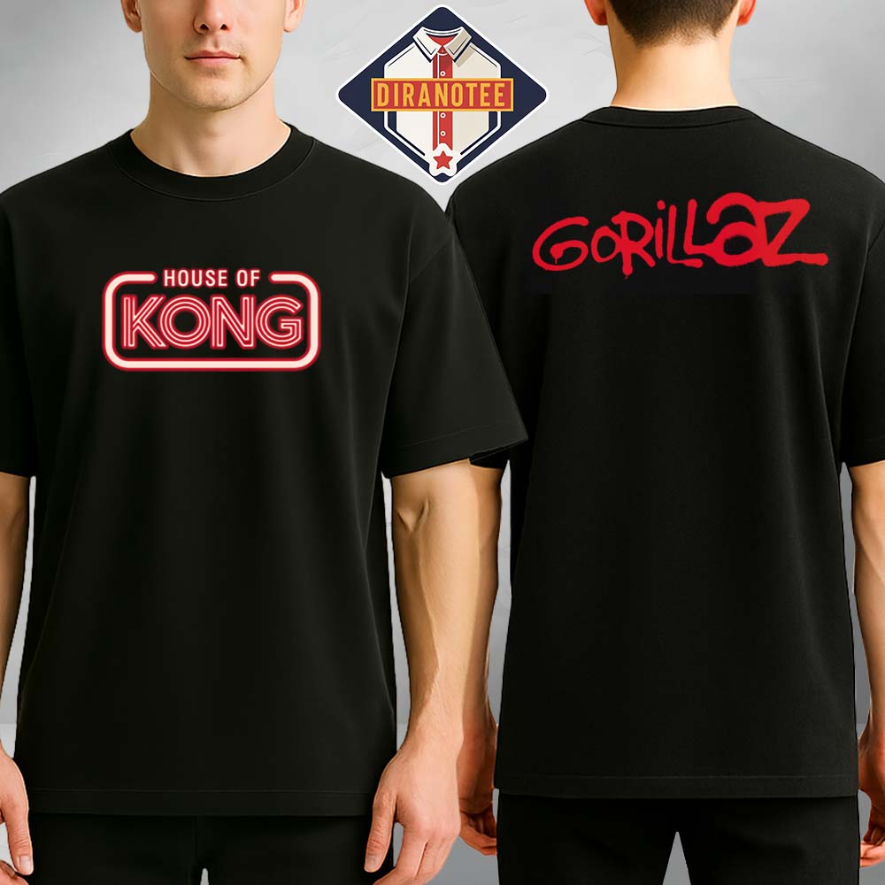 Gorillaz House Of Kong 2026 Two Sides Unisex T-Shirt Gorillaz House Of Kong 2026 Two Sides Unisex T-Shirt