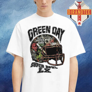 Green Day X Super Bowl LX 2026 Helmet Merch At Levi’s Stadium In San Francisco Bay Area On February 8 2026 Unisex T-Shirt