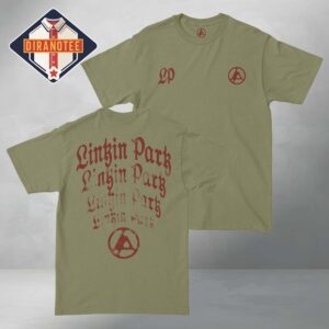 Linkin Park Arch Repeat Light Olive Unisex T-Shirt