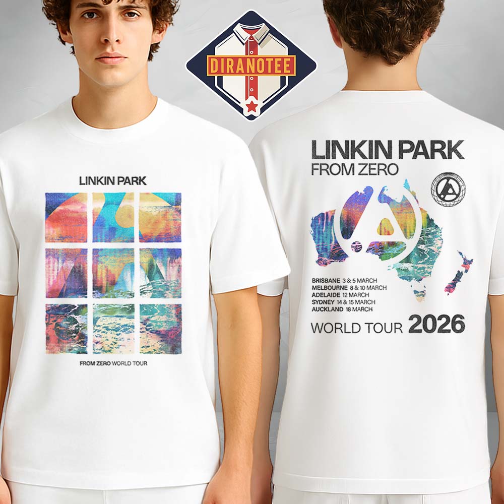 Linkin Park Exclusive Tee FZ World Tour Australia 2026 Two Sides Tee Linkin Park Exclusive Tee FZ World Tour Australia 2026 Two Sides Tee