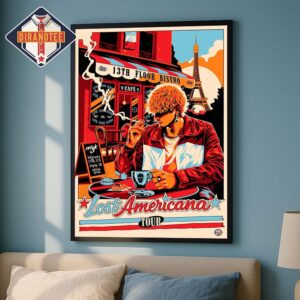 Machine Gun Kelly Tour Poster Lost Americana Tour Across North America 2026 Home Decor Poster Canvas