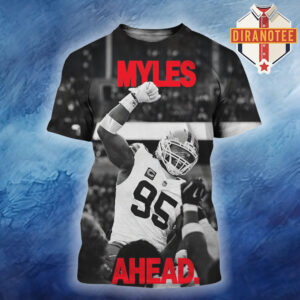 Myles Garrett Cleveland Browns X Jordan Myles Ahead All Over Print Shirt