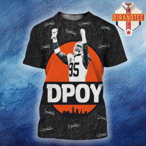 Myles Garrett Is The 2025 NFL Defensive Player Of The Year All Over Print Shirt