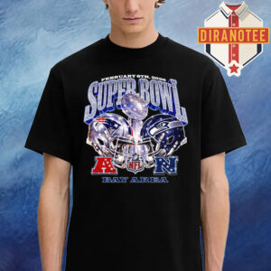 New England Patriots Vs Seattle Seahawks Helmet Matchup Super Bowl LX 2026 At Bay Arena Diamond Unisex T-Shirt