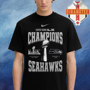 Seattle Seahawks Nike Preschool Super Bowl LX Champions Locker Room Trophy Collection Unisex T-Shirt
