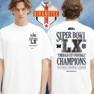 Seattle Seahawks Nike Super Bowl LX Champions Long Ball Two Sided Unisex T-Shirt