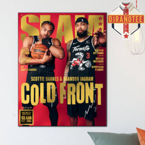Slam 260 Gold Metal Cover Poster Scottie Barnes And Brandon Ingram Cold Front Magazine Home Decor Poster Canvas
