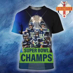 The Seattle Seahawks Are Super Bowl LX 2025 2026 Champions NFL All Over Print Shirt