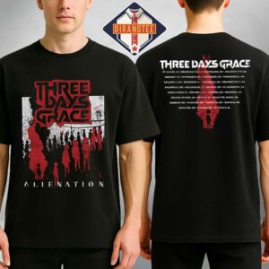 Three Days Grace 2026 Alienation Tour Two Sides Unisex T-Shirt