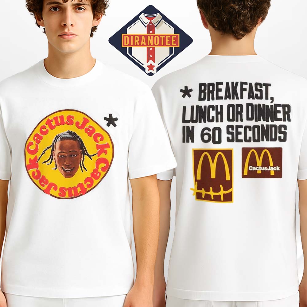 Travis Scott x Cactus Plant Flea Market 60 Seconds Two Sides Unisex T-Shirt Travis Scott x Cactus Plant Flea Market 60 Seconds Two Sides Unisex T-Shirt