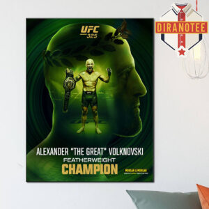 UFC 325 Alexander Volkanovski The Great Featherweight Champion Home Decor Poster Canvas