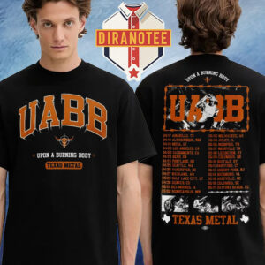 Upon A Burning Body Merch 2025 Spring Headliner Tour Two Sided Unisex T-Shirt