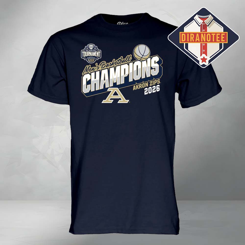 Akron Zips Men's Basketball 2026 MAC Tournament Champions Unisex T-Shirt Akron Zips Men's Basketball 2026 MAC Tournament Champions Unisex T-Shirt
