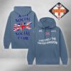 Anti Social Social Club x UFC Unisex UK Fight Night Hoodie Blue