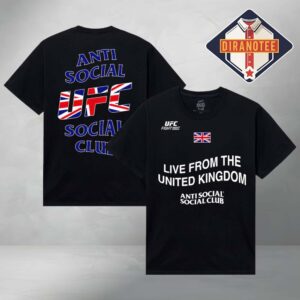 Anti Social Social Club x UFC Unisex UK Fight Night T-Shirt Black