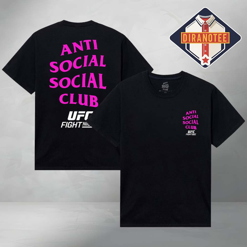 Anti Social Social Club x UFC Unisex UK Lock Out T-Shirt Black Anti Social Social Club x UFC Unisex UK Lock Out T-Shirt Black