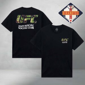 Anti Social Social Club x UFC Unisex UK With Love T-Shirt Black