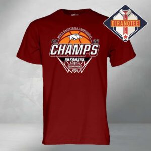 Arkansas Razorbacks Blue 84 Unisex 2026 SEC Men’s Basketball Tournament Champions Locker Room Red Cardinal Unisex T-Shirt